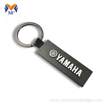 Metal creation date keychain for car